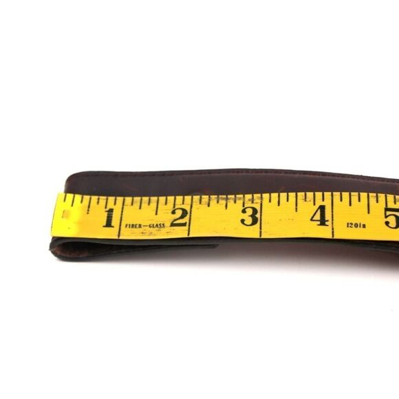 3D BROWN GENUINE LEATHER 1 1/4"Wd CASUAL DRESS REPLACED MEN'S BELT Sz 34 (R44 - Picture 8 of 11